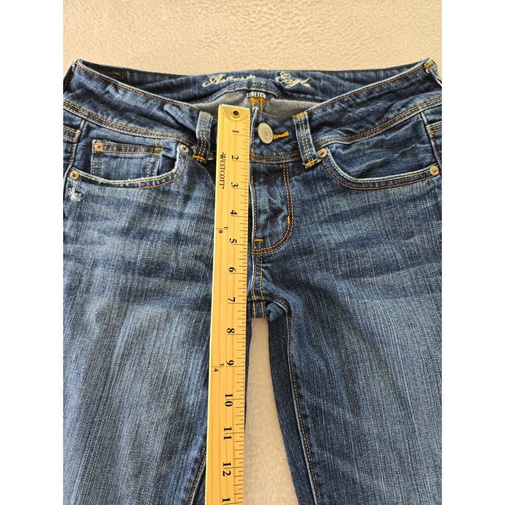 American Eagle Outfitters Blue Straight Leg Jeans - Picture 3 of 13